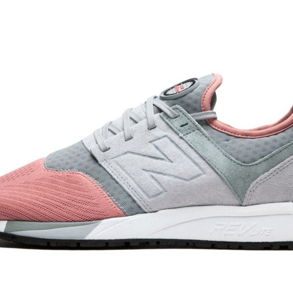 New Balance 247 Gray and Pink Athletic Shoes